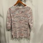 J. Jill cute marled cotton 3/4 sleeve sweater crew neck peaches and cream Orange Size undefined Photo 5
