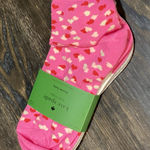 Kate Spade  Pink Heart Pattern Quarter Socks Photo 0