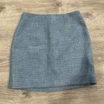 L'Agence  Blue Tweed Mini Skirt Photo 0