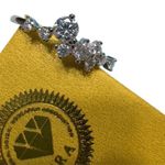 Dazzling Solid Silver Ring with 0.6ct Moissanite stones Photo 1