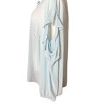 Libby Edelman NEW  Womens XL Blue Swiss Dot Blouse Cold Sholder Summer top Boho Photo 5