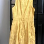 Tory Burch NEW Meryl Sleeveless Yellow Chevron Dress Women's size 2 Photo 1