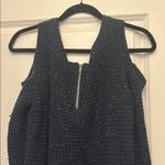 Moral Fiber  Black Sweater with Sheer Hem Photo 3