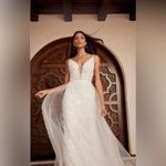 Casablanca Wedding Dress Cayenne White Size 12 Photo 4