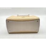Kate Spade Beige/White Leila Straw Medium Triple Compartment Satchel - Size M Photo 6