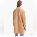 J.Crew  365 Juliette collarless sweater-blazer cotton wool blend camel size S Photo 11