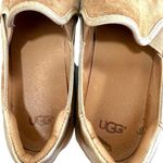 UGG  Cas Chestnut Leather Slip On Sneakers Photo 5