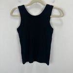 Madewell  Regenerative Supima Cotton Ribbed Scoopneck Tank Black Stretch XXS NWT Photo 6