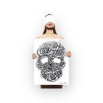 Lauren Moshi  ❃ Super Soft Skull Rose Pullover Jumper Sweatshirt ❃ Black ❃ XS Photo 4