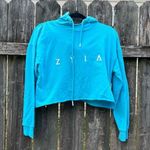 Zyia  active cropped blue hoodie sweatshirt xs Photo 1