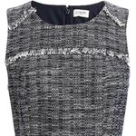 J.Crew NWT ~ Black Tweed Fringe Sheath Sleeveless Dress ~ Womens Size 4 Photo 2