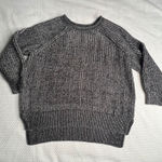 Ellen Tracy  Womens Size Large Black Marl Ribbed Knit Crew Neck Pullover Sweater Photo 0