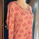 Victoria's Secret  Pink Heart Print Ribbed Sleep Shirt size Small Photo 1