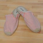 Soludos  Red-Orange/White Frayed Mule Espadrille - Size 8.5 (EU 39) Photo 13