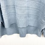 Cupcakes and Cashmere NEW Sweater Dusty Blue Textured Knit High Low Hem Large Photo 4