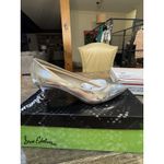 Sam Edelman Women's Dori Pump Kitten Heel Shiny Silver Size 7 Pointed Toe Photo 1