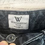 Worthington Black Wash Modern Fit Wide Leg Jeans Size 12P Photo 5