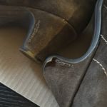 Earthies‎ Genoa Suede Ankle Booties Brown Burgundy Size 7.5 Comfort Heel Photo 8