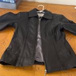 Jacqueline Ferrar  Black Leather Jacket vintage Photo 8