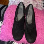 Aerosoles Heelrest Starring Role Black Faux Suede Ankle Booties GUC Photo 1