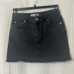 Topshop  Moto Black Denim Skirt Size 6 Photo 0
