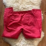 Gap  Women’s Pink Polka Dot Geometric Ultra Skinny Flat Front Trousers EUC Sz 8 Photo 3