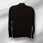 Anne Klein  Black Zip Cardigan Sweater with Rhinestones nwt‎ Photo 5