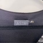 ASTR Black White Red Long-sleeved Floral Romper Size Medium Christmas Holiday Photo 4