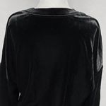 & Other Stories Velvet Sweatshirt Crewneck Long Sleeve Pullover Black Size 4 Photo 13