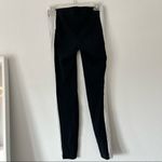 Madewell  Black Leggings with White Stripe Photo 2