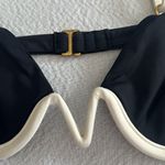 l*space L* Nico Bikini Top in Black and Cream, Size Large, $125 Photo 7