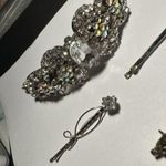 Lot Of 4 Silver Tone Women’s / Girl’s Hair Clip Barrettes / pins Accessories Photo 2