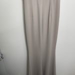 Katie May Legacy Maxi Gown Dress Off The Shoulder Dove Gray Womens Size 6 Photo 5