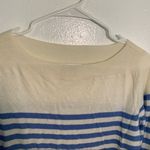 Gap Bella Boatneck Sweater Moore Blue Stripe Photo 6