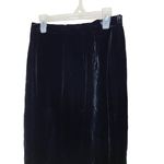 Talbots  Womens Skirt Black Vintage‎ Pencil Slit Velvet Elegant Chic Photo 1