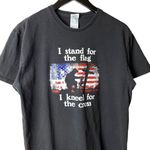 Delta Kneel for the Cross T Shirt Vintage Y2K Black Medium M Graphic Tee Photo 1