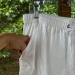 Nicole Miller  Women's White 100% Linen Cargo Joggers Size XL Photo 2