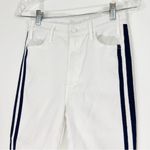 Mother The Hustler Ankle Jeans in Glass Slipper Racer Size 26 White Photo 4