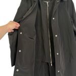 JANE POST NYC Double Layered Trench Raincoat Waterproof Black Medium M Chic Rain Photo 5