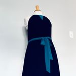 Max Studio Navy Blue Yellow Colorblock Maxi Dress Photo 6