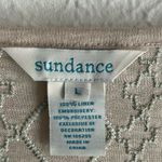Sundance  Linen Embroidered Top Cream Sz Large Photo 2