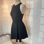 Abercrombie & Fitch Black Neoprene Cut Out Sleeveless Skater Mini Dress Size XS Photo 2