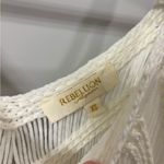 Rebellion Cream Crochet Fringe Top Photo 4