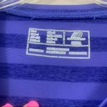 New Balance Lighting Dry Striped Purple Long Sleeve Athletic Top Photo 1