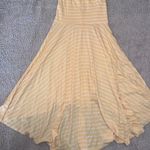 Moa Moa Yellow and White Striped Dress. Medium. Flowy. NWOT. Photo 3