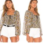 Free People Mabel Printed Blouse Garden Combo Photo 1