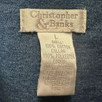 Christopher & Banks Vintage  Denim Sherpa Vest Photo 4
