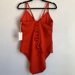 Good American NWT Sculpt One-Piece Swimsuit in Bright Poppy 002 Photo 4