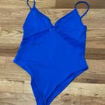 ZARA Blue One-Piece Swimsuit Photo 0