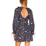 For Love & Lemons Lexy Black Floral Long Sleeve Mini Dress Size XS NWT Photo 2